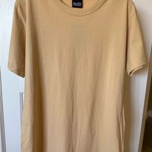 Classic Tan Crew Neck T-Shirt
